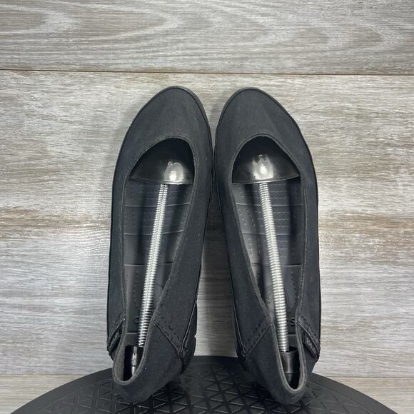 Crocs Women's Stretch Sole Relaxed Fit Black Comfort Flats Size 9 - Picture 6 of 8